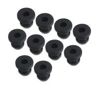 sourcing map 10pcs Bouton-pression Caoutchouc Œillet Trou Prise 0,47" OD 0.24" ID (12x6x9mm) Joint Anti-Rayures pour Électrique Boîte Câble Tuyau Noir