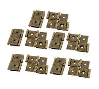 sourcing map 10Pcs Charnière à écran déployant 46mmx54mm Ton bronze | double effet de style rétro