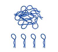 sourcing map 10Pcs Clips de Carrosserie RC à Angle de 90 Degrés avec Ressort pour Tous Modèles de Voitures RC à L'Échelle 1/8 et 1/10 - Pièces de Rechange pour Carrosserie de Camion (Bleu)