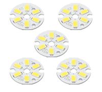 sourcing map 10Pcs COB LED luminaire Perle 3W 120lm 23mm Naturel Blanc | 4000-4500K, 9-11VDC, Énergie Économie Ampoule pour Projecteur Projecteurss Remplacement