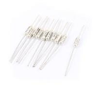 sourcing map 10Pcs Composant électronique conduit métallique 250V 10A 121C TF fusible thermique
