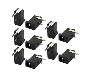 sourcing map 10pcs Connecteur de Prise d'alimentation Fiche Jack 3 broches femelle montage sur carte PCB 3.5x1.1mm CC DC-002