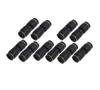 sourcing map 10pcs Connecteurs pneumatiques à air de raccord rapide 4 mm à 4 mm enfichables droit