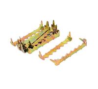 sourcing map 10pcs Crochet Cadre Photo à Dents de Scie Attache Crocodile Tableau Suspendu 50mm x 8mm x 11mm Pendaison Cintre