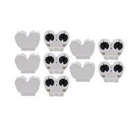 sourcing map 10pcs Douille Lampe AC 500V 2A G5-F288W T5 double douille G5 base porte-lampe fluorescente