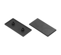 sourcing map 10pcs Embout Fermeture En Plastique Standard Pour Profilé D'Extrusion En Aluminium Rectangulaire Noir 90X45Mm Pour Chariot, Support De Réservoir À Poissons, Support De Rangement