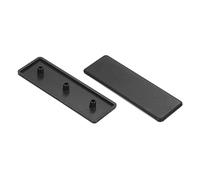 sourcing map 10pcs Embout Fermeture En Plastique Standard Pour Profilé D'Extrusion En Aluminium Rectangulaire Noir 120X40Mm Pour Chariot, Support De Réservoir À Poissons, Support De Rangement