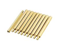 sourcing map 10pcs Entretoise hexagonale vis PCB M3 45+6mm fil mâle femelle laiton