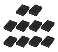 sourcing map 10pcs Éponge A Vaisselle Tampons à Récurer Cuisine Nettoyage Vaisselle Poêlon Non grattant 4"x2.8" Noir