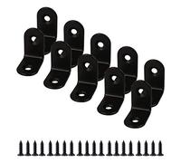 sourcing map 10pcs Equerre d'angle Droit Équerre de Fixation Plaque assemblage Réparation Fixation Meuble Acier Inox Entretoise Vis 25x25mm