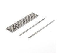 sourcing map 10pcs Foret hélicoïdal HSS 0.75mm de diamètre 35mm M2 tige droite perçage ton argent