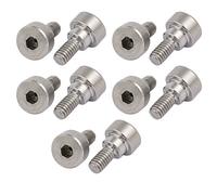 sourcing map 10pcs Hex Socket Shoulder Bolt 6mm Shoulder Dia 3mm Shoulder Length M4 Thread