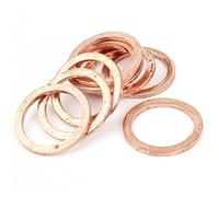 sourcing map 10pcs Joint Cuivre 20mm x 26mm x 2mm Rondelle plate métrique
