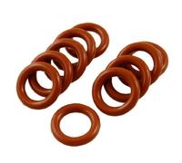 sourcing map 10pcs Joint Torique silicone souple Rondelle 10mm x 16mm x 3mm
