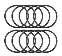 sourcing map 10PCS Joints Toriques Nitrile Caoutchouc 52mm OD 46mm ID 3mm Largeur Métrique Joint Étanchéité