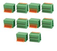 sourcing map 10Pcs KF141R 150V 2A 6P 2,54mm bornier à Ressort Montage CI
