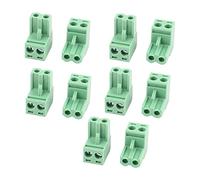 sourcing map 10Pcs KF2Gde de 5,08 mm 2P Enfichable Terminal Blocks Connecteur prise