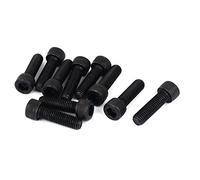 sourcing map 10pcs M10 x 35mm vis à tête cylindrique à six pans creux hexagonale Boulons 1.5mm Pas
