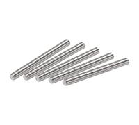 sourcing map 10Pcs M3 x 30mm Tige Filetée Entièrement 304 Inox Acier Droite Fil À La Main M3-0,5 Fil Pas