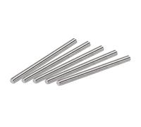 sourcing map 10Pcs M3 x 40mm Tige Filetée Entièrement 304 Inox Acier Droite Fil À La Main M3-0,5 Fil Pas
