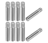 sourcing map 10Pcs M4 x 20mm Goupille Cylindrique Fendue en Acier Inoxydable 304, Goupille de Localisation à Filetage Externe pour Armoires de Meubles