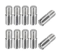 sourcing map 10Pcs M5 x 14mm Goupille Cylindrique Fendue en Acier Inoxydable 304, Goupille de Localisation à Filetage Externe pour Armoires de Meubles