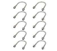 sourcing map 10pcs M6 Fil 304 Round Bend U Bolt Tuyau 42mm Dia extérieur