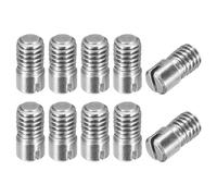 sourcing map 10Pcs M6 x 12mm Goupille Cylindrique Fendue | Goupille de Localisation à Filetage Externe pour Armoires de Meubles, en Acier Inoxydable 304
