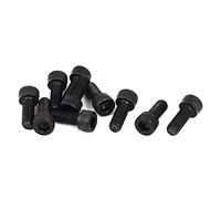 sourcing map 10pcs M6 x 16 mm Vis à tête hexagonale à six pans creux boulons fileté 1 mm