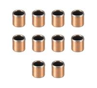 sourcing map 10pcs Manchon Roulement lisse alésage 6Mmx8mm ODx8mm long douille envelop sans huile