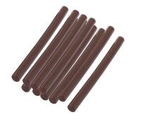 sourcing map 10pcs Mini bâtons de colle thermofusible adhésif marron