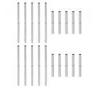 sourcing map 10Pcs Montre Sangle Tubes Broches 1,2mm Tube Diamètre 25mm Broche Longueur INOX Acier Connexion Arbre pour Montre Bande Réparation Remplacement