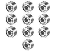 sourcing map 10pcs MR52ZZ 2mmx5mmx2.5mm roulement à billes miniature miniature à gorge profonde