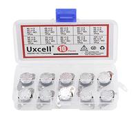 sourcing map 10pcs NO KSD301 Thermostat 40-100°C(104-212℉) Commutateur de contrôle Thermique de la température 40 45 50 55 60 65 70 80 90 100°C Kit d'assortiment normalement Ouvert