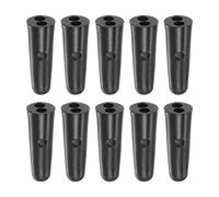 sourcing map 10pcs Parapluie Queue Tête Perles 2.9mm Trou Dia 23.5mm Longueur PP Plastique Parapluie Composants pour Pliant Parapluie Housse Pièces, Noir