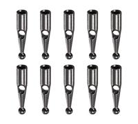 sourcing map 10pcs Parapluie Queue Tête Perles 2mm Trou Dia 16mm Longueur Métal Parapluie Composants pour Pliant Parapluie Housse Pièces, Gris