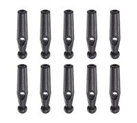 sourcing map 10pcs Parapluie Queue Tête Perles 2mm Trou Dia 22mm Longueur PP Plastique Parapluie Composants pour Pliant Parapluie Housse Pièces, Noir