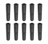 sourcing map 10pcs Parapluie Queue Tête Perles 4mm Trou Dia 27mm Longueur Gomme PP Plastique Parapluie Composants pour Droit Parapluie Housse Parties, Noir