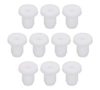 sourcing map 10Pcs Passe-Câble T-Forme Diamètre Installation 5mm, ID 3mm, Hauteur de 8.5mm Passe Fil Rondelle Caoutchouc Bouchons de Trous Flexibles pour Orifices de Câbles, Blanc