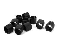 SOURCING MAP 10Pcs Patin Pied Chaise Tube Rond Embout Tube Pied Table Fauteuil Tampon Meuble Plastique U Forme Ronde 20mm Dia