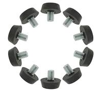 sourcing map 10pcs Pieds de Nivellement Meuble Réglable Pied Réglable Jambe Pied de Table Chaise Base Protection Plancher M8x10x22mm