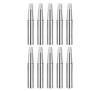 sourcing map 10Pcs Pointes en fer souder Station soudure bord plat Astuce | 900M-T-3.2D, ARGENT
