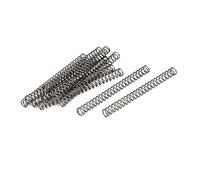 sourcing map 10pcs Ressort de Compression 0.5mmx4mmx45mm Argenté | 304 Acier Inoxydable