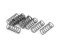 sourcing map 10pcs Ressort de Compression 1mmx10mmx25mm 304 Argenté | Acier Inoxydable