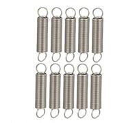 sourcing map 10pcs Ressort de Traction Fil Diamètre 0,02" Inoxydable Acier