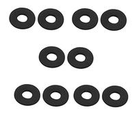 sourcing map 10Pcs Rondelle 8mm x 20mm x 1.5mm Caoutchouc Huile Étanchéité Joint Torique Noir