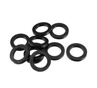 sourcing map 10Pcs Rondelle Plate Joint Torique en Caoutchouc pour Tuyau Robinet Passe-fil 16x24x3mm
