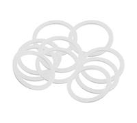 sourcing map 10pcs Rondelles PTFE Plat Joint Étanchéité pour Robinet Tuyau Blanc 55mm OD 45mm ID 2mm Épaisseur