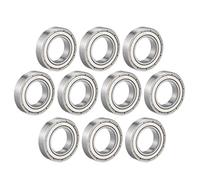 sourcing map 10pcs Roulement à Billes à Gorge Profonde 6903Z Bouclier Unique 17mmx30mmx7mm Acier