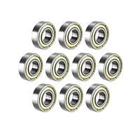 sourcing map 10pcs Roulement à Billes à Gorge Profonde 699ZZ Double Bouclier en Acier Carbone 9mm x 20mm x 6mm